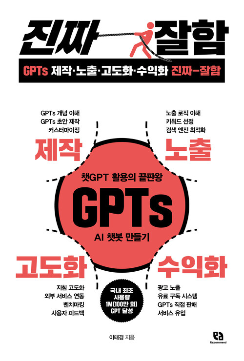 GPTs제작·노출·고도화·수익화 진짜 잘함 - 챗GPT 활용의 끝판왕 GPTs AI 챗봇 만들기 (커버이미지)