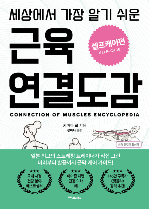 세상에서 가장 알기 쉬운 근육연결도감 : 셀프케어편 (커버이미지)