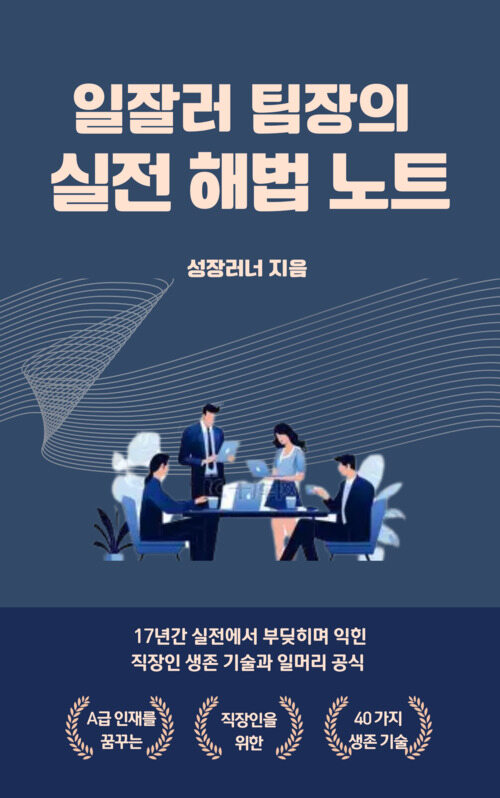 일잘러 팀장의 실전 해법 노트 - 17년간 실전에서 부딪히며 익힌 직장인 생존 기술과 일머리 공식 (커버이미지)