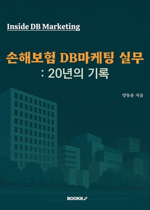손해보험 DB마케팅 실무 : 20년의 기록 - Inside DB Marketing (커버이미지)