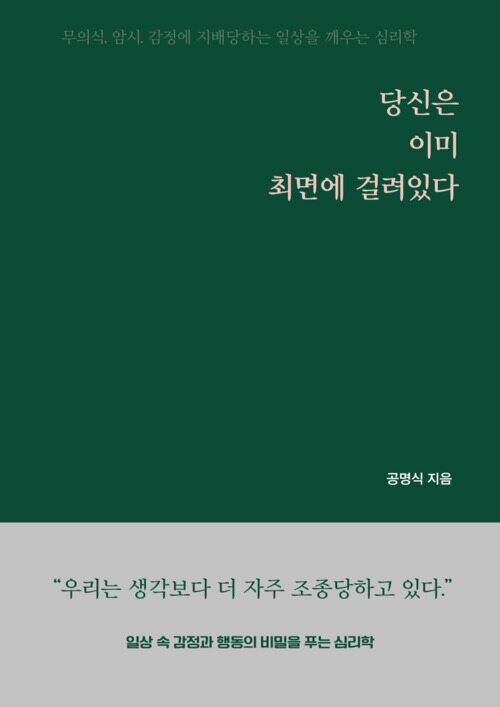 당신은 이미 최면에 걸려 있다 - 일상 속 암시와 무의식 조작에서 벗어나 주도적으로 살아가는 법 (커버이미지)