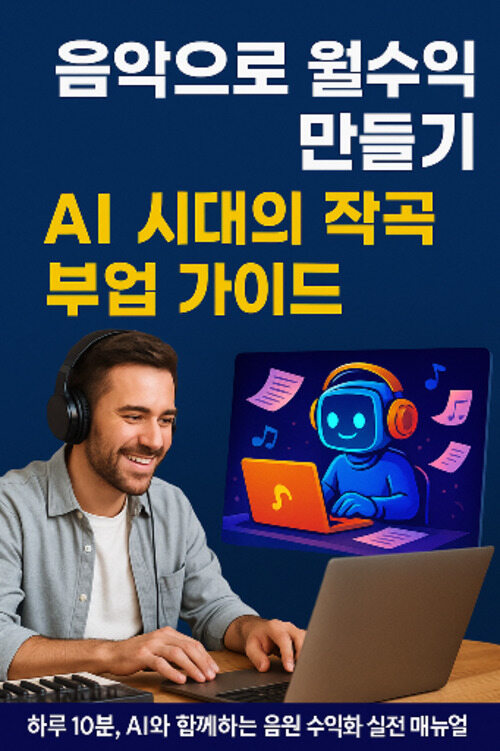 음악으로 월수익 만들기 - AI 시대의 작곡 부업 가이드 (커버이미지)